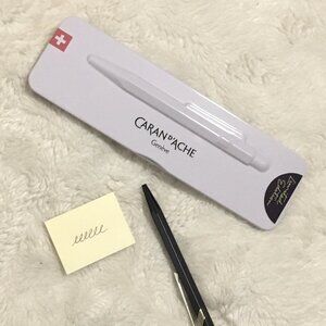 NWT Caran D'Ache Limited Edition Swiss-made Purple Pen, Black Ink, White…
